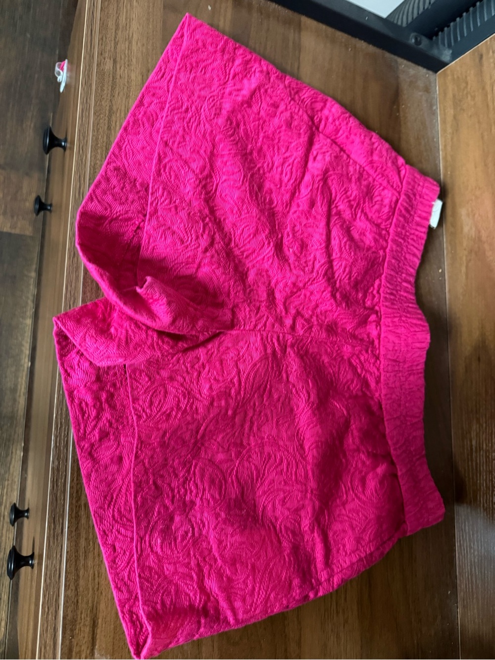 J. Crew Hot Pink Textured Athletic Shorts